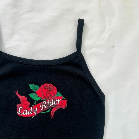 Vintage Y2K Lady Rider Biker Tank Top - Picture 5 of 7